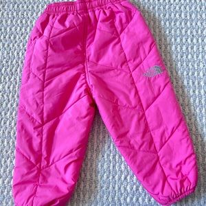 The North Face reversible snow pants size 12-18 months